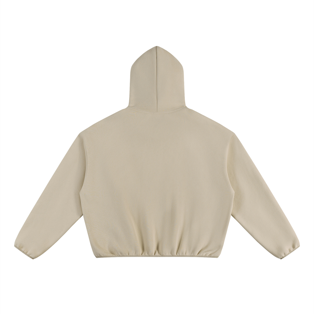 innerworld boxy piping fleece hoodie