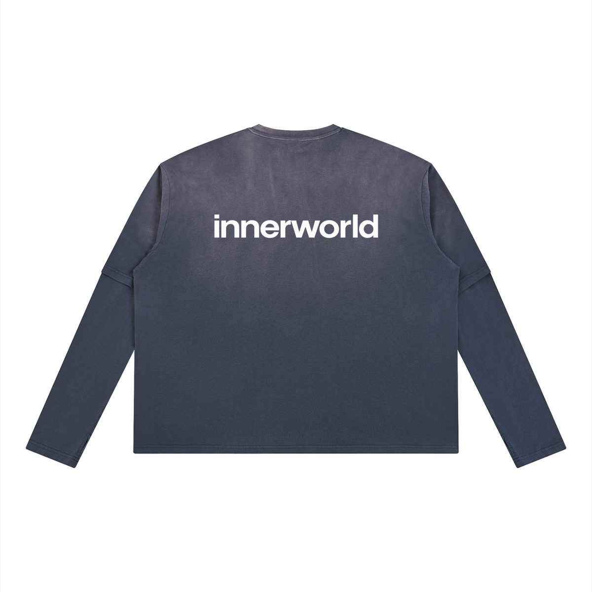 innerworld vintage wash layered tee
