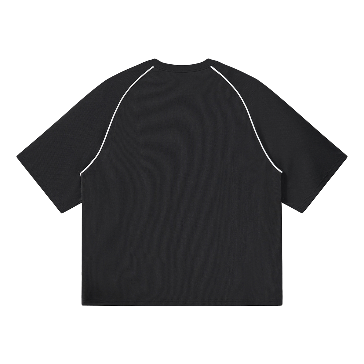 innerworld contrast piping panel raglan tee