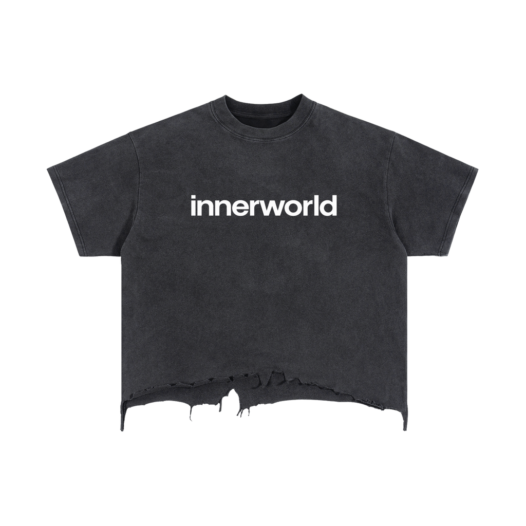 innerworld vintage wash boxy distressed tee