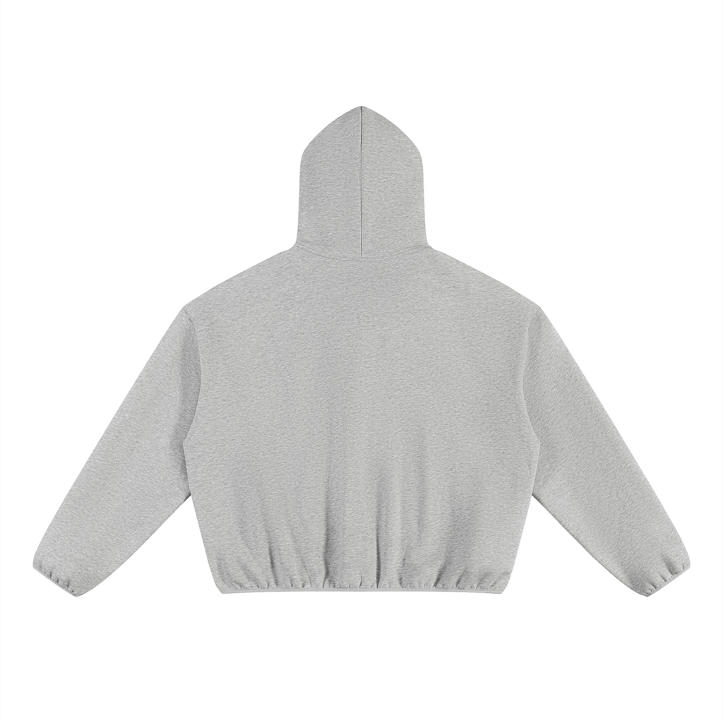 innerworld boxy piping fleece hoodie