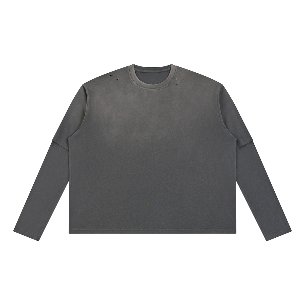 innerworld vintage wash layered tee