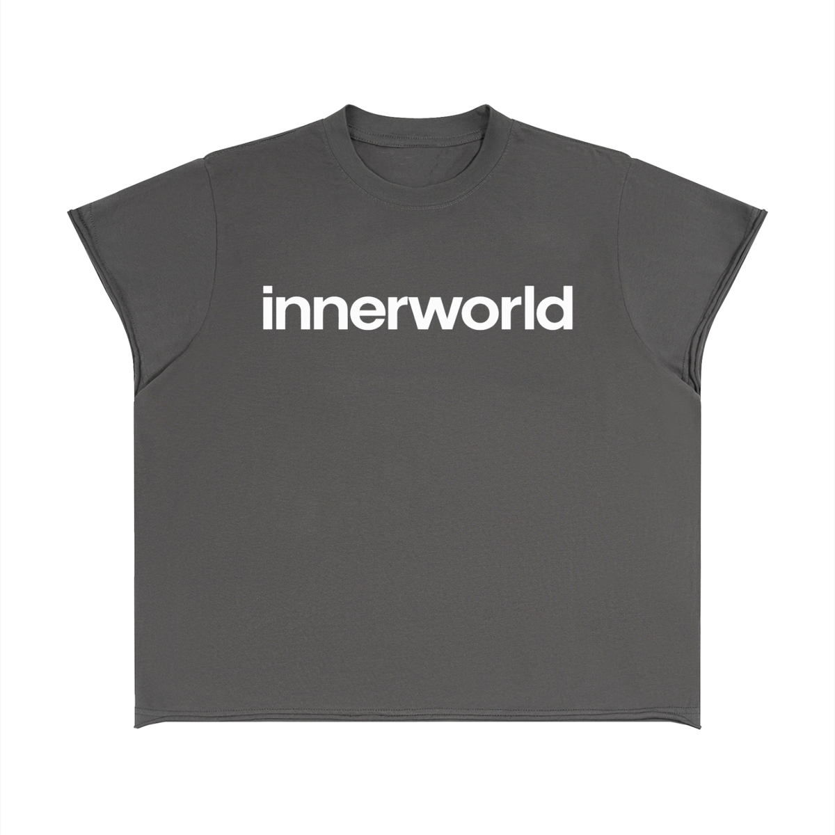 innerworld boxy raw edge tee
