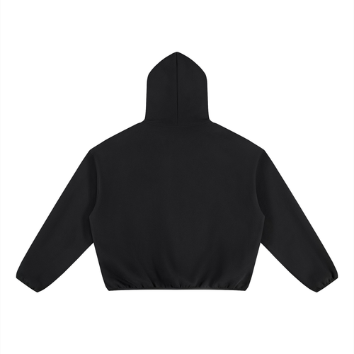 innerworld boxy piping fleece hoodie