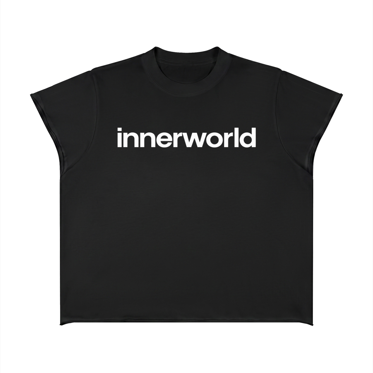 innerworld boxy raw edge tee